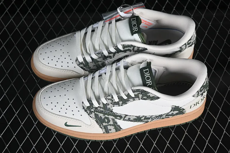 All categories Air Jordan Jordan series basketball shoes Air Jordan 1 Low high-end customized low-top sneakers Travis Scott x Fragment Design x Air Jordan 1 Low OG SP Joe 1 Dior joint beige knitted low-top cultural casual sneakers XS2024-010